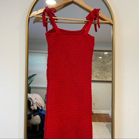 KRISA Smocked Tank Mini Dress $242 - Picture 2 of 5